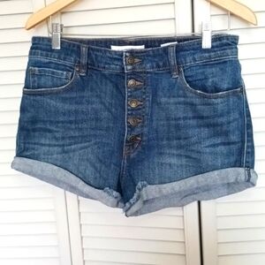 Eunina Button Fly Denim shorts, Size L